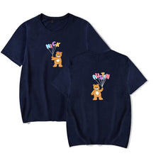 Load image into Gallery viewer, 2020 New NICK AUSTIN PUFF TEDDY BEAR BLACK T-SHIRT Korean loose tops ins tide T SHIRT Casual Streetwear kpop Unisex T shirts