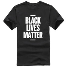 Load image into Gallery viewer, Showtly Black Lives Matter Men's T Shirt BLM Tee Tops Activist Movement Clothing Casual Cotton Short Sleeve