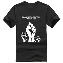 Load image into Gallery viewer, Showtly Black Lives Matter Men's T Shirt BLM Tee Tops Activist Movement Clothing Casual Cotton Short Sleeve