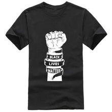 Load image into Gallery viewer, Showtly Black Lives Matter Men's T Shirt BLM Tee Tops Activist Movement Clothing Casual Cotton Short Sleeve