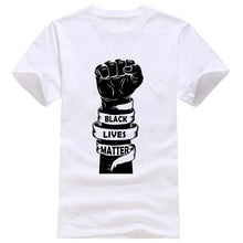 Load image into Gallery viewer, Showtly Black Lives Matter Men's T Shirt BLM Tee Tops Activist Movement Clothing Casual Cotton Short Sleeve